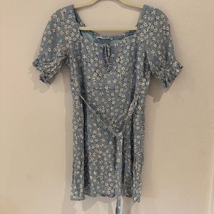 american threads blue floral dress